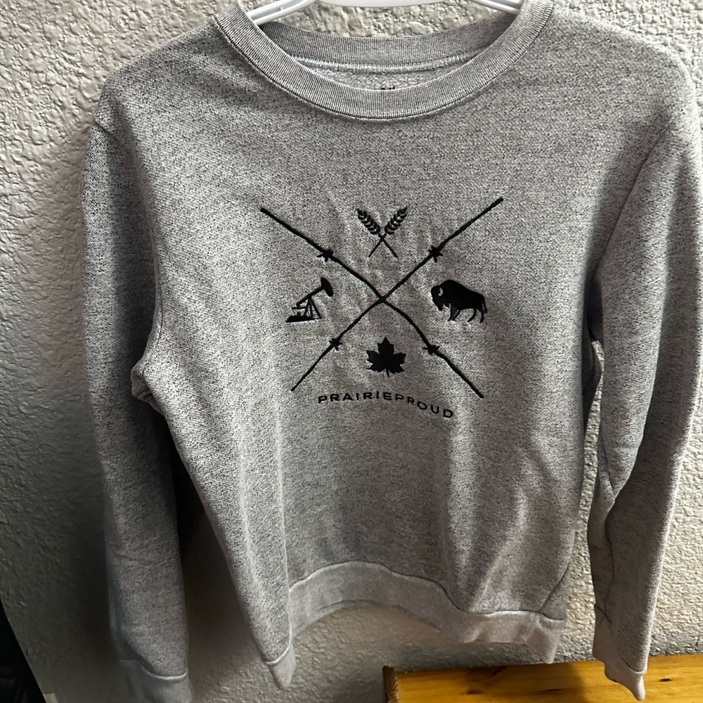 Prairie Proud Unisex Grey Crew Neck